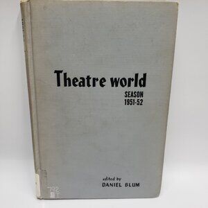 Theatre World Season 1951 1952 Volume VIII Daniel Bloom Broadway Plays CBC